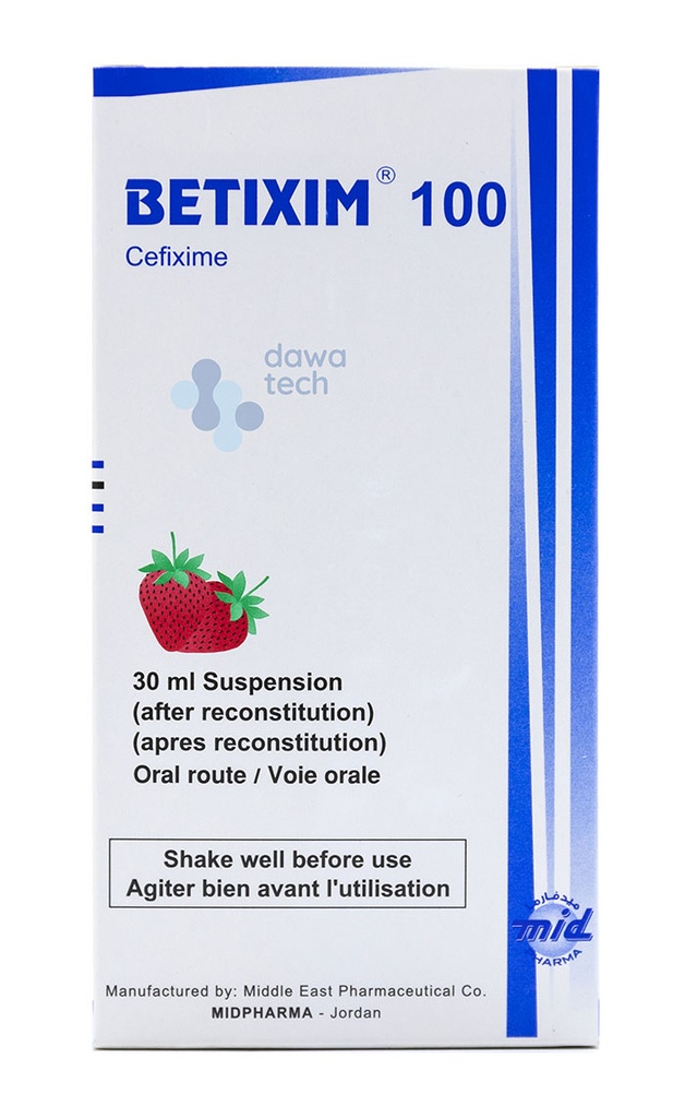 Betixim 100mg Susp. 30ml