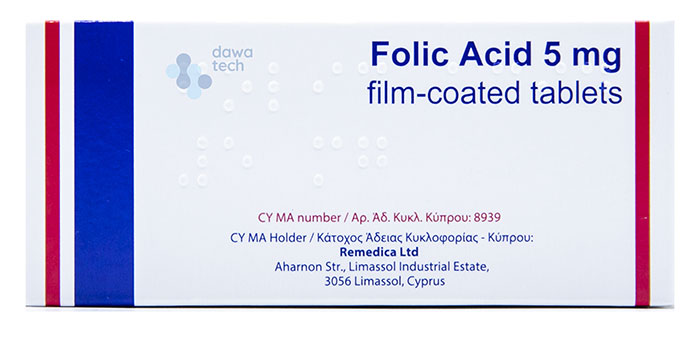Folic Acid 5 Mg 100 Tab (Joriver)