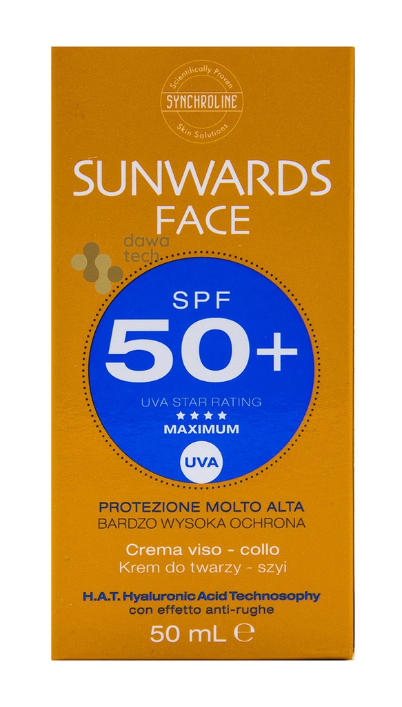 Sunwards Face Cream Spf 50+ 50 Ml