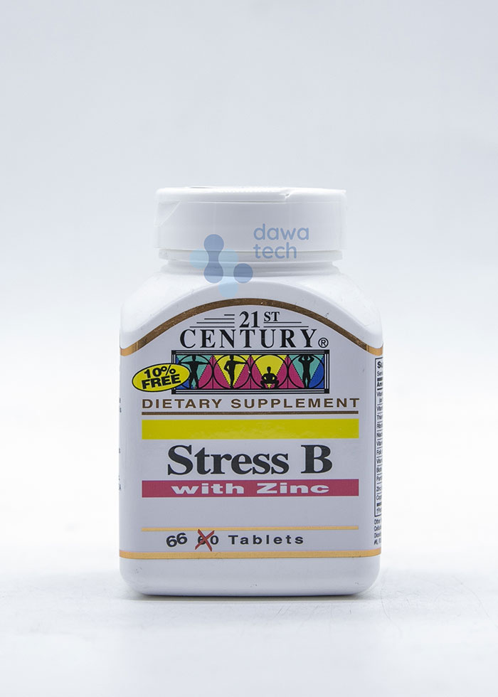 21st Century Stress B+Zinc 60 Tab