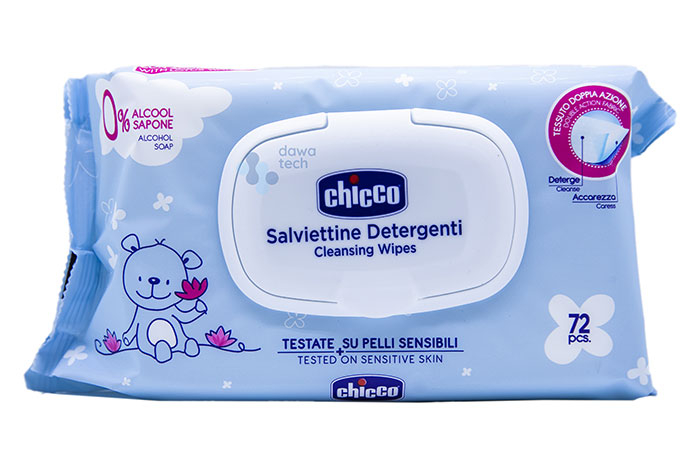 chicco wipes 72pcs