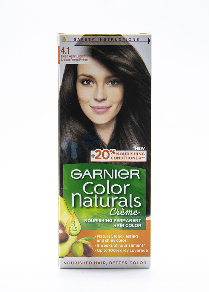 GARNIER HAIR COLOR 4.1 ASHY BROWN