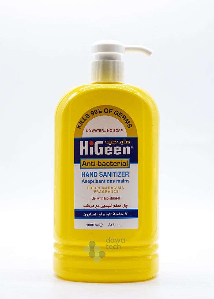 higeen hand sanitizer fresh maracuja 1000ml