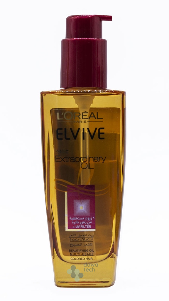 Loreal Elvive Oil VERY DRY CURELY Hair 100 ML (نسخة)