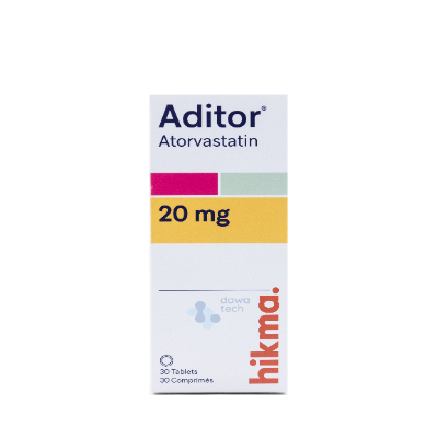 [6222] Aditor 20mg Tab 30'S