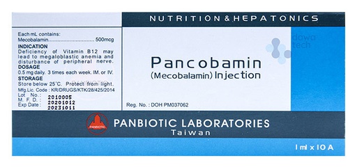 [7101] Pancobamin Injection Amp 10'S