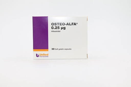 [12604] Osteo Alpha  0.25 Mcg Caps 30'S