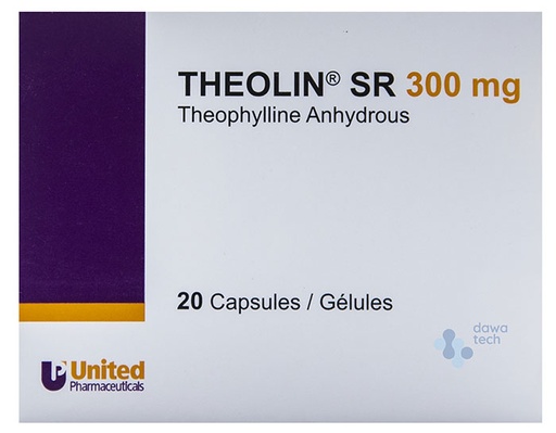 [4005] Theolin 300mg S.R Caps 20'S