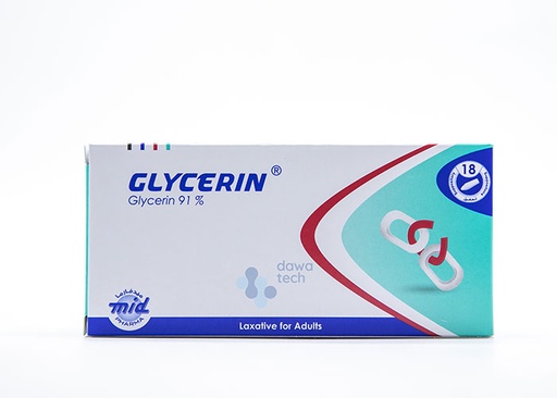 [2820] Glycerin Adult Supp. 18'S/Pack