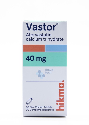 [14967] Vastor 40mg Tabs 30s