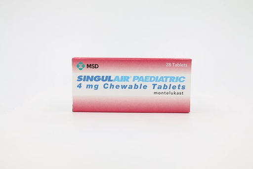 [4601] Singulair Pediatric 4mg Tablets Chewable 28'S