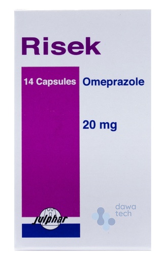 [3394] Risek 20mg Caps 14'S