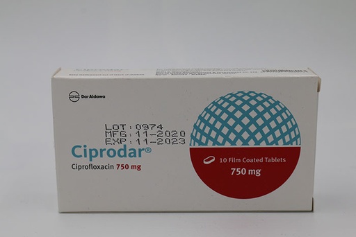 [26213] Ciprodar 750 Tab 10'S.
