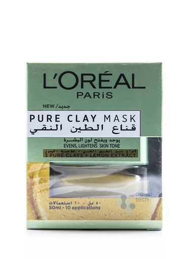 [32306] LOREAL CLAY MASK PURIFIES MATIFIES 50ML