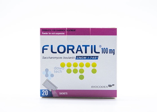 [30592] FLORATIL 100MG 20 SACHETS