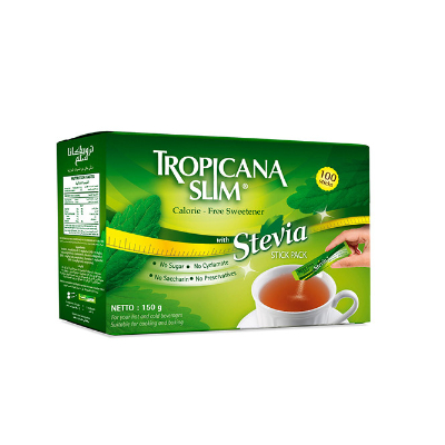 [31668] tropicana slim with stevia 100sticks