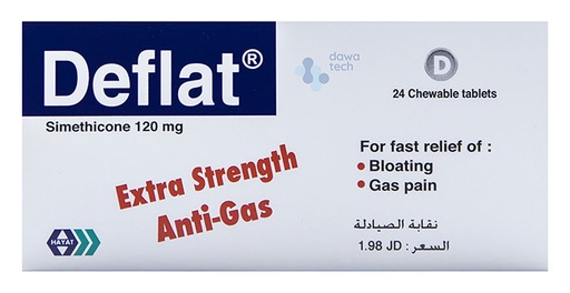 [4710] Deflat 120mg Tab 24'S