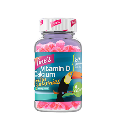 [38418] Fine's Vit D+ Calcium 60 Gummies