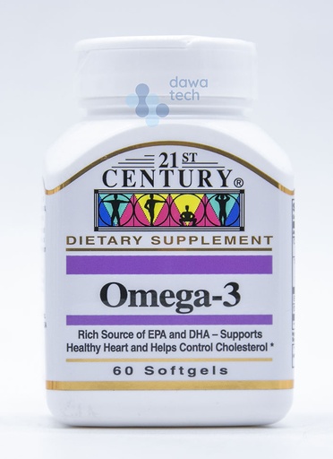 [8132] 21st Century Omega 3 60 Softgels