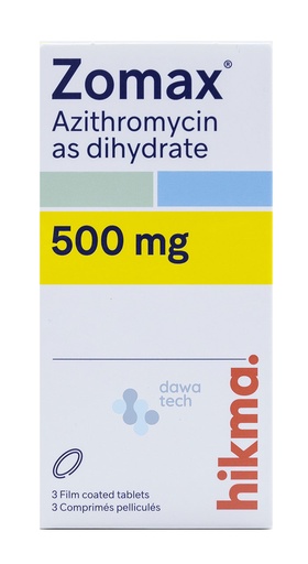 [6690] Zomax  500mg Tab.  3'S