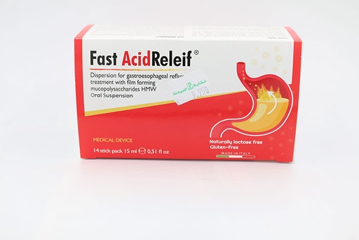 Fast Acid Releif 14 Stick Pak of 15 ml