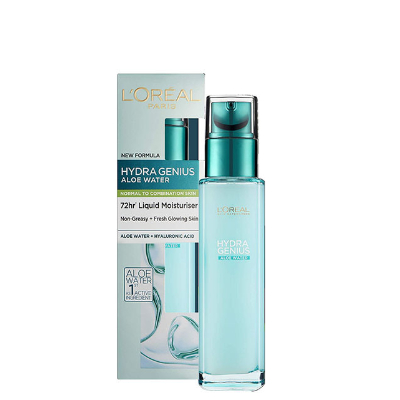 loreal hydra genius aloe water normal to comb 70ml