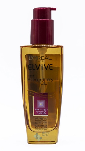 [259934] Loreal Elvive Oil VERY DRY CURELY Hair 100 ML (نسخة)